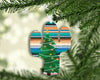 western christmas design with serape for cactus ornaments