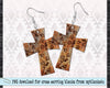 rustic cross earring design