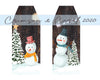 Snowman sublimation download for gift tag door hanger blanks