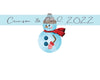 Snowman earring digital design PNG