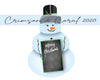 Snowman sublimation ornament PNG download