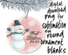 Christmas sublimation design template for baby first christmas