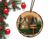 wood slice sublimation png bundle for round ornaments