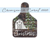 western sublimation png for cow tag ornament