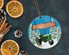 tractor christmas ornament design PNG