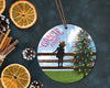 Girl Christmas ornament sublimation png