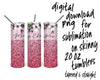 Merry Christmas sublimation PNG for skinny tumbler