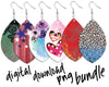 earring bundle digital design bundle for leaf earring blanks