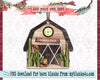 western barn Christmas ornament PNG