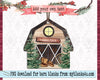 Christmas barn ornament design PNG