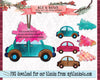 Christmas car ornaments bundle PNG