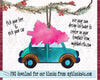 Christmas car ornaments bundle PNG