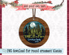 Christmas deer ornament design PNG