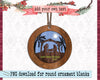 Nativity scene ornament design PNG