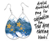Christmas sublimation png for tear drop earrings