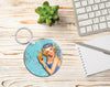 Drinking mom key chain design PNG