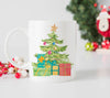 Christmas sublimation design PNG with tree and presents