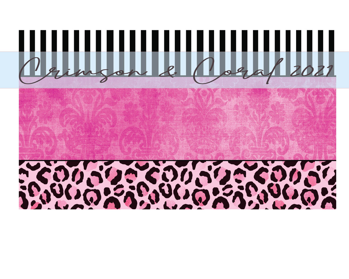 digital download pink PNG for license plate blanks – Crimson & Coral ...