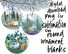 Christmas sublimation png bundle camper ornaments