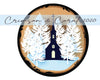 Church Sublimation design png for round ornament