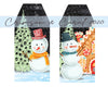 Snowman sublimation download png for gift tag door hanger blanks