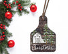 western sublimation png for cow tag ornament