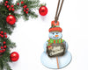 Snowman Ornament digital design download PNG for sublimation