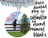 Girl Christmas ornament sublimation png