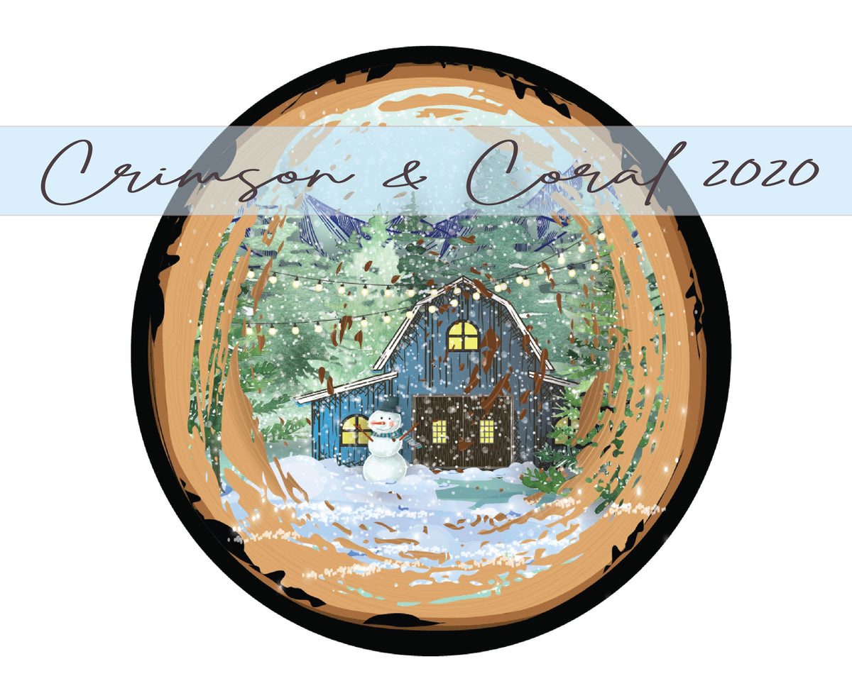 Wood slice sublimation design for round ornaments – Crimson & Coral ...