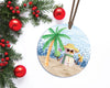 beach Christmas ornament sublimation PNG