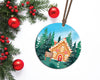 Gingerbread Christmas ornament sublimation design