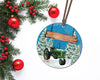 tractor christmas ornament design PNG