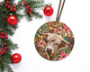 Cow Christmas ornament design PNG