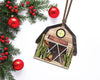 western barn Christmas ornament PNG